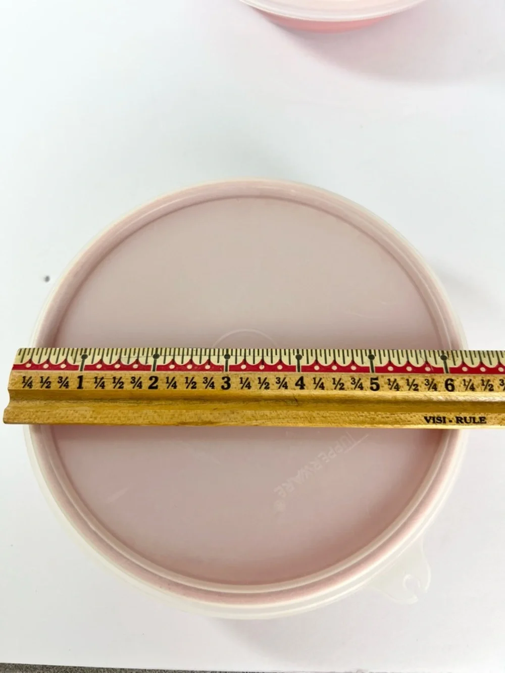 Vintage Tupperware cereal bowls‎ with lids Mauve country pink blue 1980s